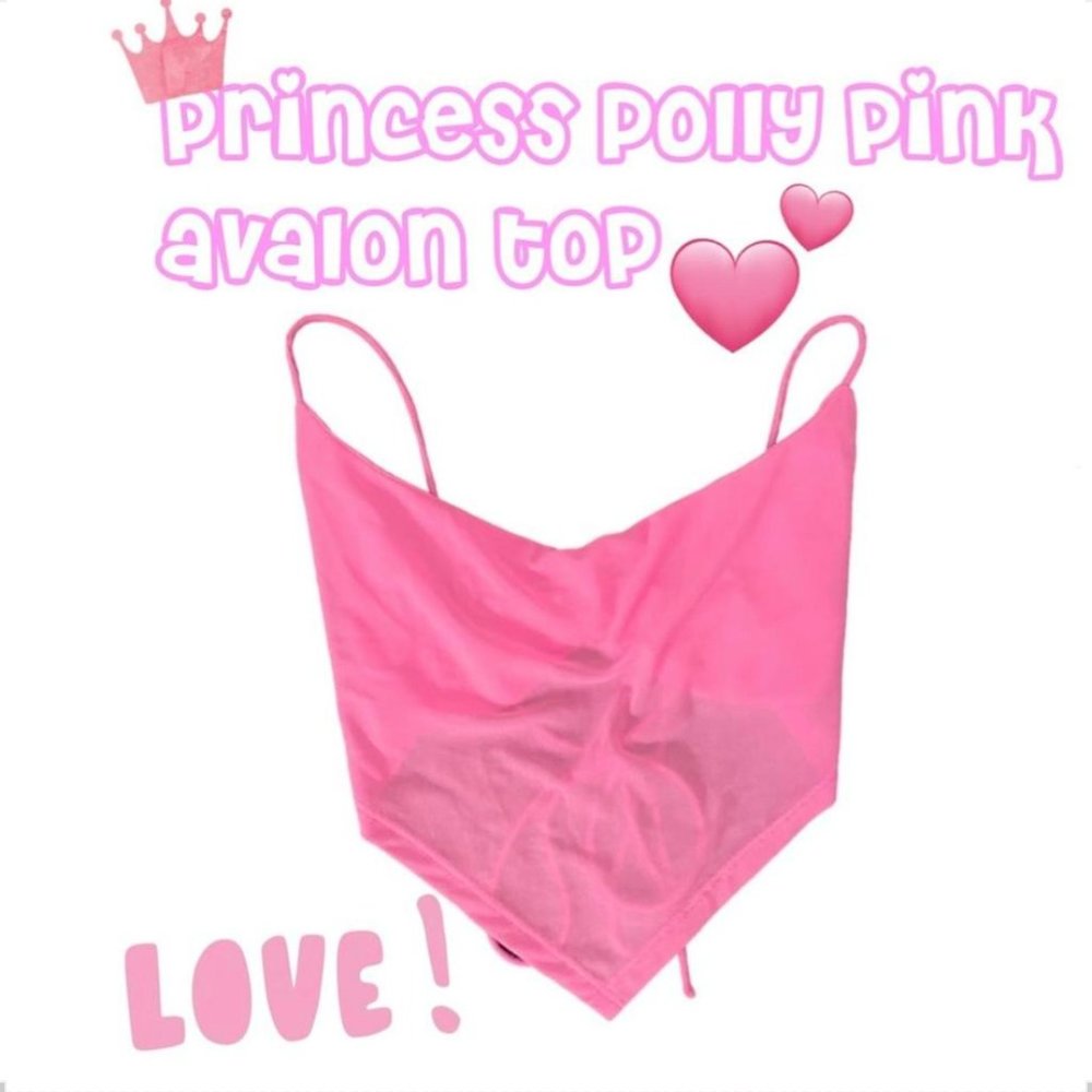 Princess polly pink strappy Avalon top